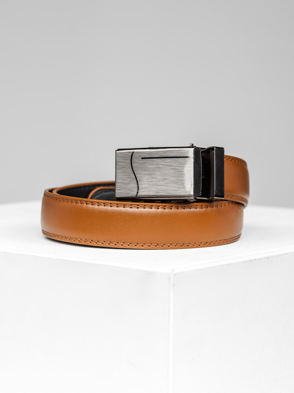 Homme Ceinture en cuir Marron Bolf BL014-04