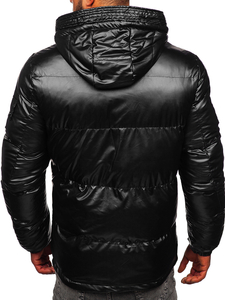 Blouson d'hiver matelassé sportif pour homme noir Bolf EX2125