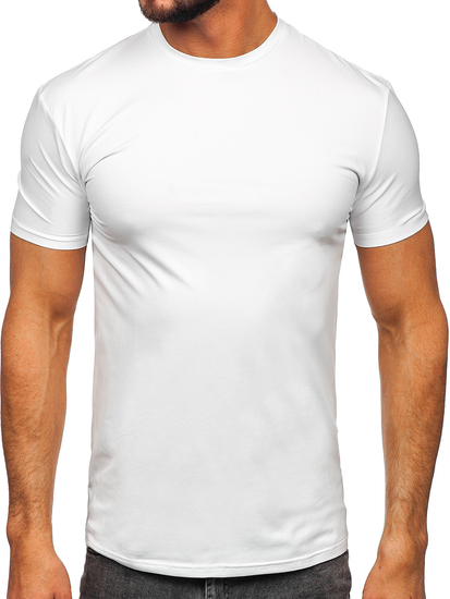 Tee-shirt sans imprimé pour homme blanc Bolf MT3001