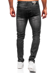 Homme Pantalon en jean slim fit Noir Bolf MP0141N
