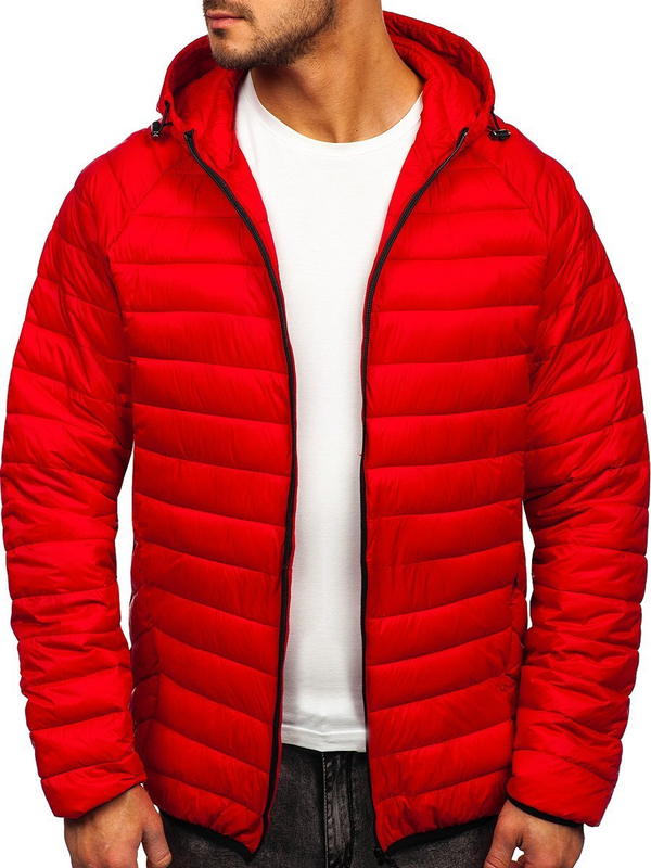 Blouson de transition matelassé pour homme rouge Bolf 13021