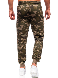 Pantalon de jogging sportif camo pour homme vert Bolf JX6185