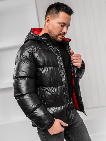 Homme Blouson d'hiver matelassé Noir Bolf 5M3198