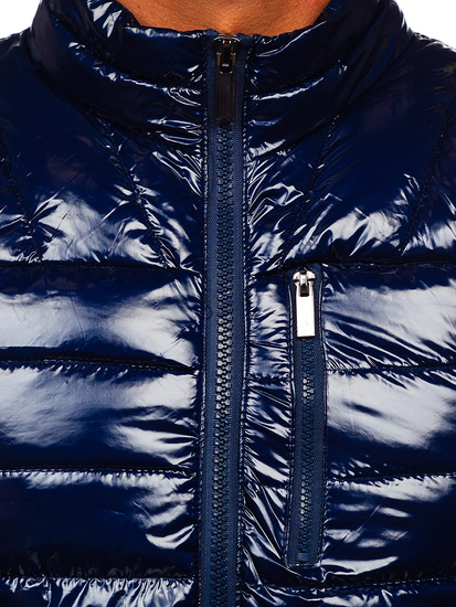 Gilet bleu foncé matelassé pour hommeBolf R0109A