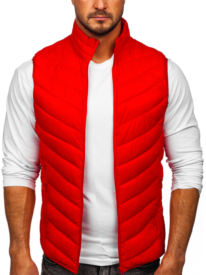 Gilet matelassé pour homme rouge Bolf 13073