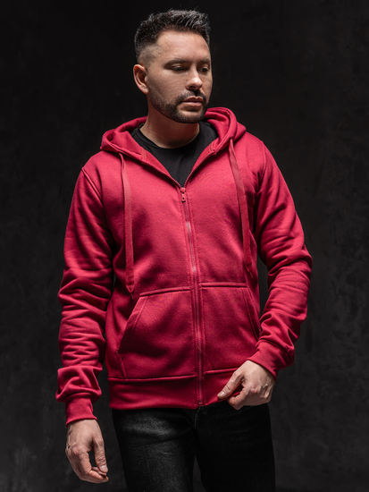 Homme Sweat-shirt à capuche Bordeaux Bolf 2008A1