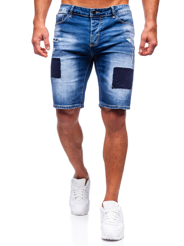 Short en jean pour homme bleu Bolf MP0037B