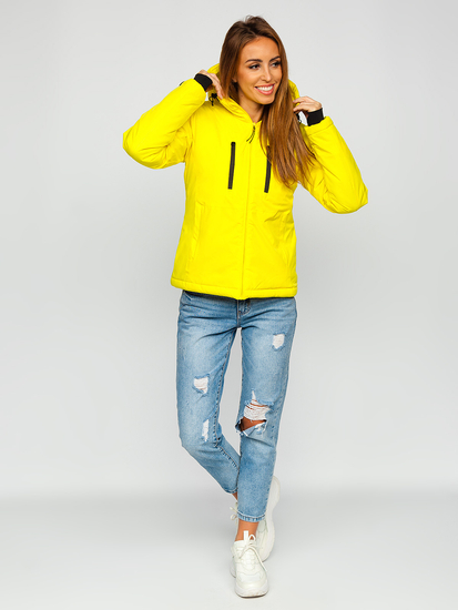 Blouson de sport d'hiver pour femme jaune Bolf HH012A
