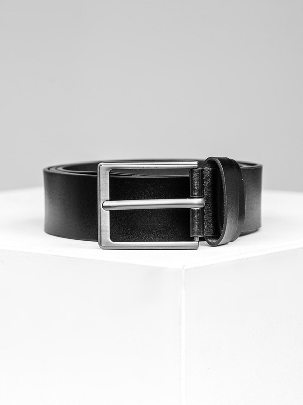 Homme Ceinture en cuir Noir Bolf 831