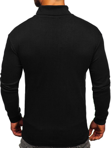 Homme Pull à col roulé basic Noir Bolf 145347-1