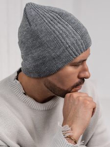 Homme Bonnet d'hiver chaud Gris Bolf 386008