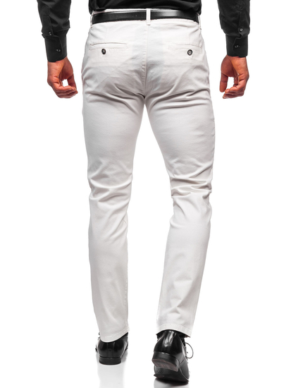 Pantalon chino pour homme blanc Bolf 1143