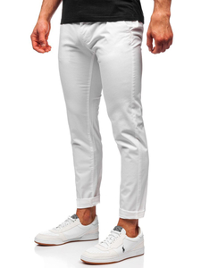 Pantalon chino pour homme blanc Bolf 1146     