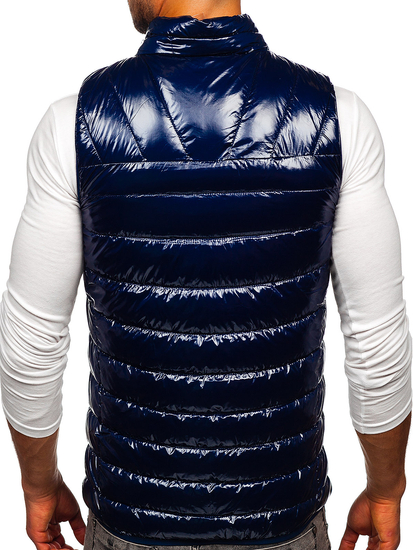 Gilet bleu foncé matelassé pour hommeBolf R0109A