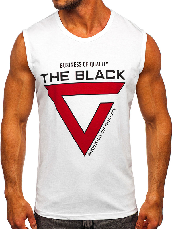 Débardeur imprimé blanc Bolf 14816