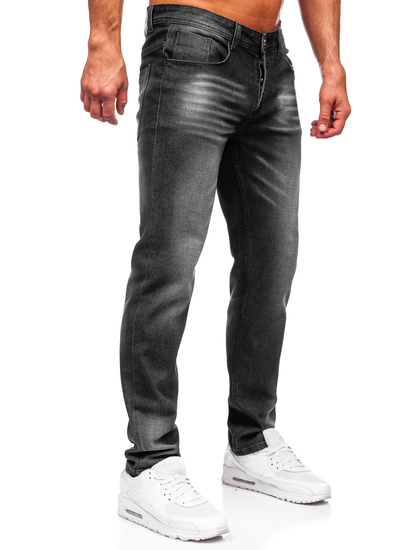 Homme Pantalon en jean regular fit Noir Bolf MP0199N