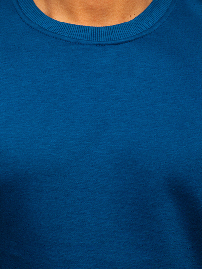 Sweat-shirt sans capuche pour homme indigo Bolf 2001