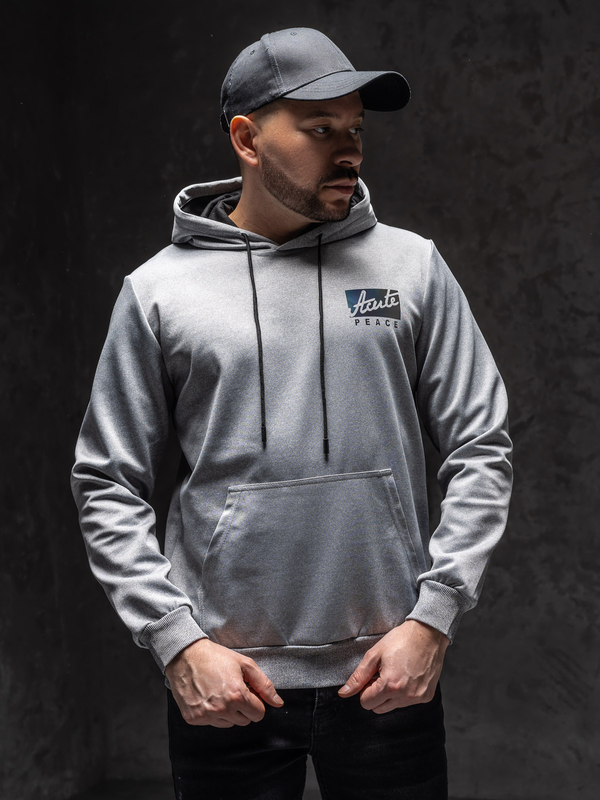 Homme Sweat-shirt à capuche imprimé Gris Bolf HY971A1