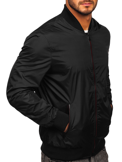 Blouson bomber de transition pour homme noir Bolf 7116