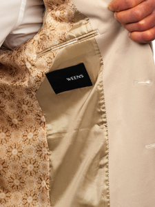 Homme Veste de costume élégante Beige Bolf 022