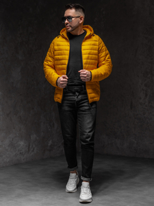 Homme Blouson de transition matelassé Jaune Bolf 13021A1