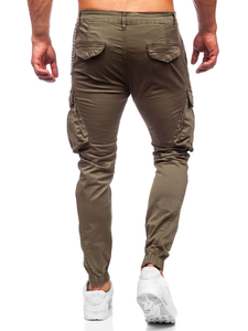 Homme Pantalon jogger cargo Khaki Bolf SK850