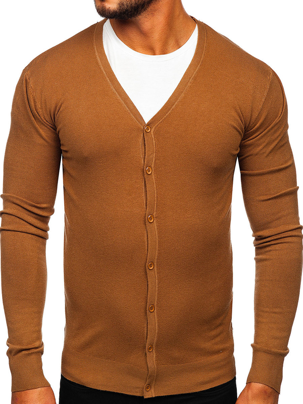 Pull avec fermeture pour homme marron Bolf YY06