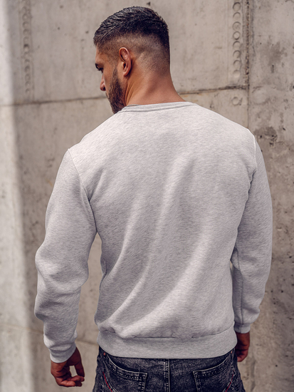 Sweat-shirt pour homme gris clair Bolf 2001A