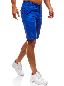 Short en coton bleu pour homme Bolf 3026