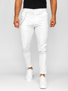 Homme Pantalon chino Blanc Bolf 0059