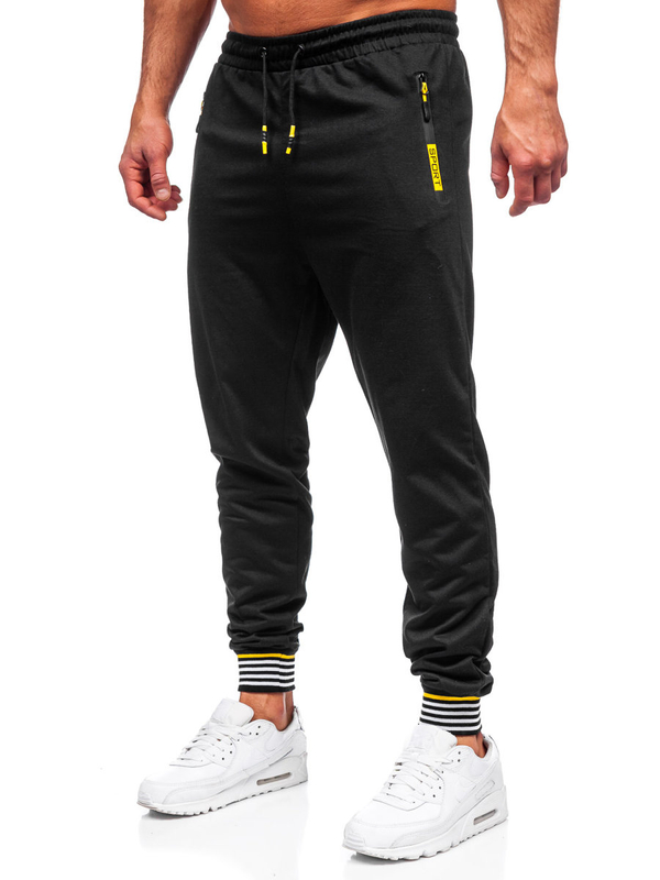 Pantalon jogger pour homme noir Bolf K10332