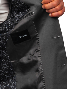 Homme Veste de costume élégante Gris Bolf 022