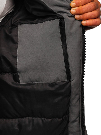 Blouson d'hiver pour homme gris Bolf 2019005