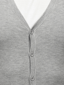 Pull avec fermeture pour homme gris Bolf YY06