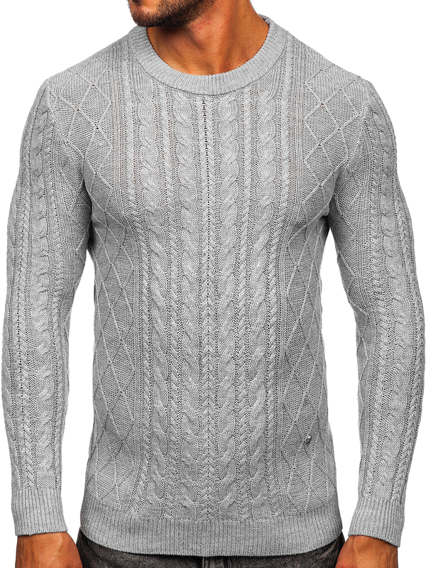Pull pour homme gris Bolf MM6010