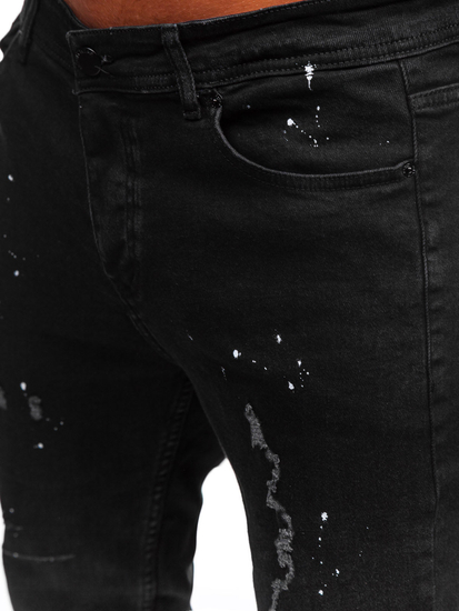 Homme Pantalon en jean regular fit Noir Bolf 6855