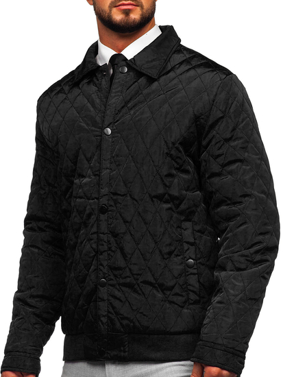 Blouson de transition matelassé pour homme noir Bolf M13081
