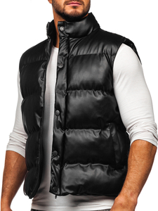 Homme Gilet matelassé Noir Bolf 0023-A