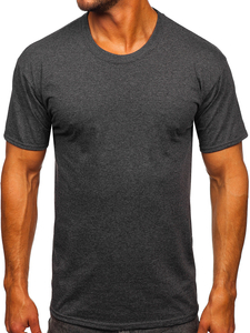Homme T-shirt basic Graphite Bolf B10