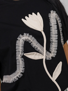 Femme T-shirt imprimé Noir Bolf 96T632