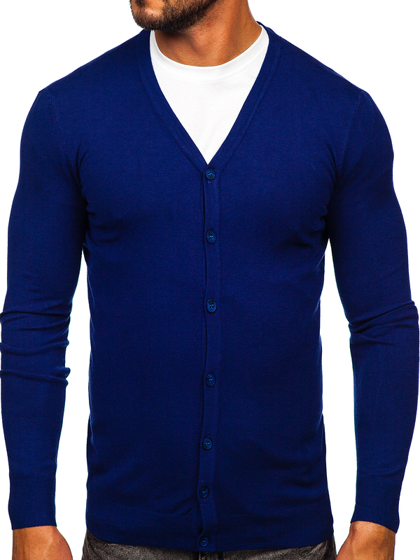 Cardigan avec fermeture pour homme indigo Bolf MM6006