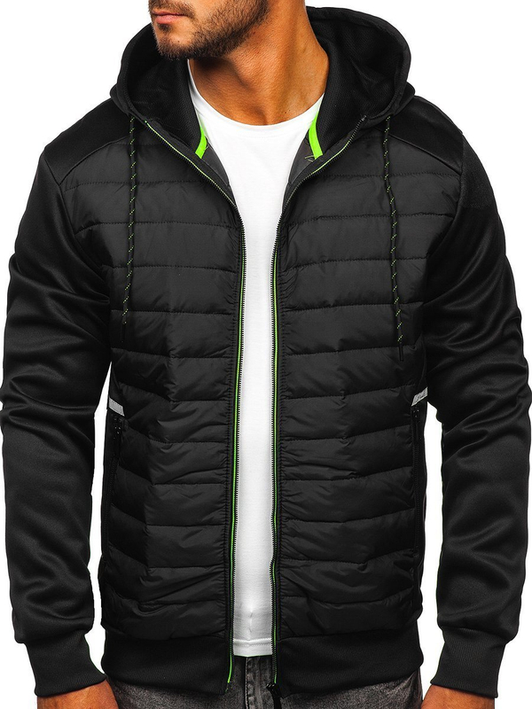 Blouson de transition pour homme noir Bolf KS2146