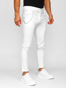 Homme Pantalon chino Blanc Bolf 0059