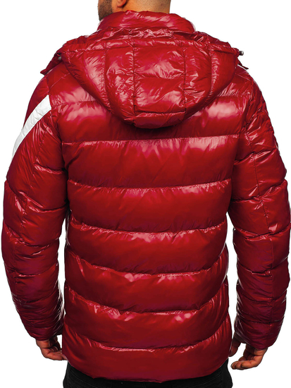 Homme Blouson matelassée d'hiver Rouge Bolf 9981
