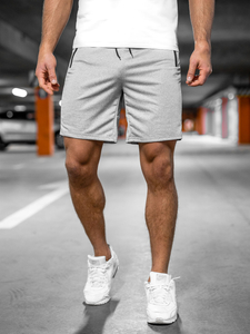 Short de sport pour homme gris Bolf 68058A