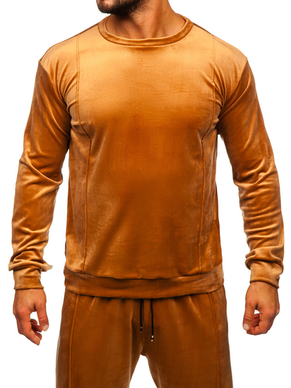 Homme Survêtement en velours Camel Bolf 0001A
