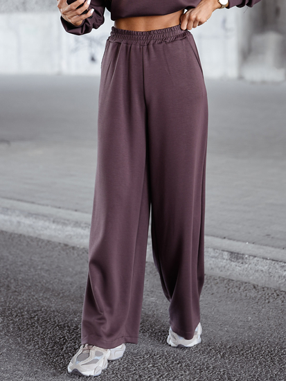 Survêtement zippé deux pièces femme beurre chocolat Bolf 821111