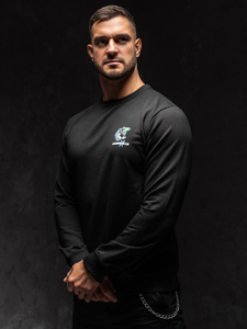 Homme Sweat-shirt imprimé Noir Bolf 8744A1