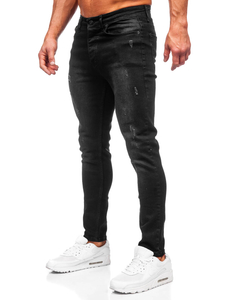 Homme Pantalon en jean regular fit Noir Bolf 6156