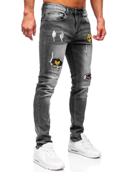 Homme Pantalon en jean slim fit Graphite Bolf MP0167G